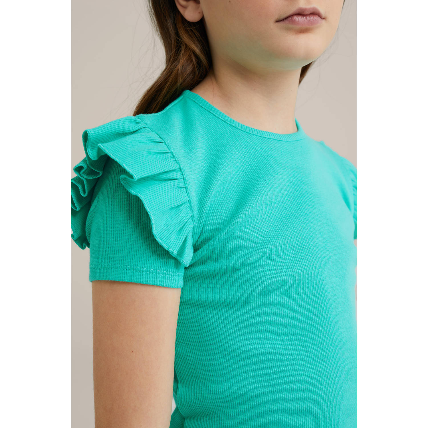 WE Fashion T-shirt zeeblauw