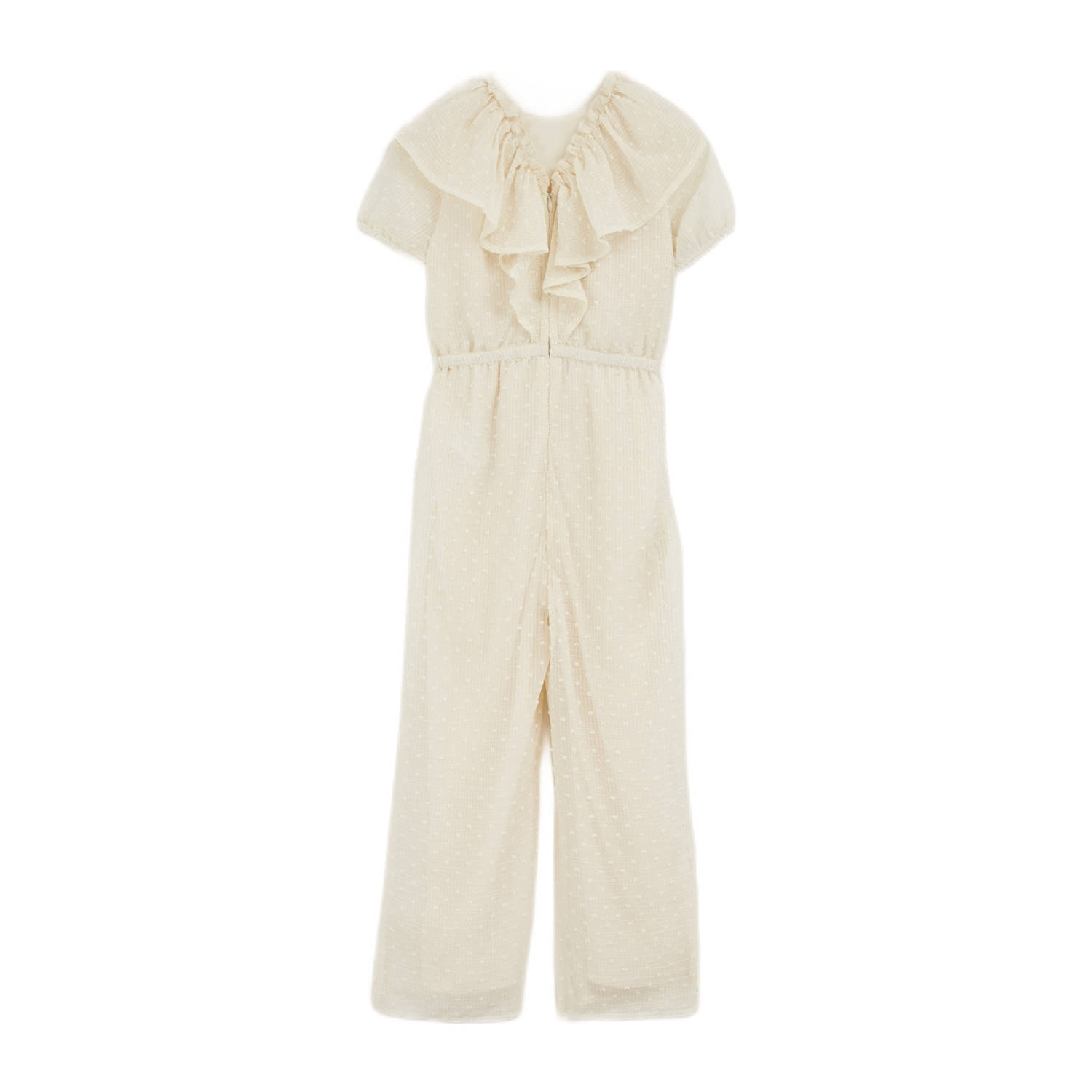 WE Fashion straight jumpsuit ecru
