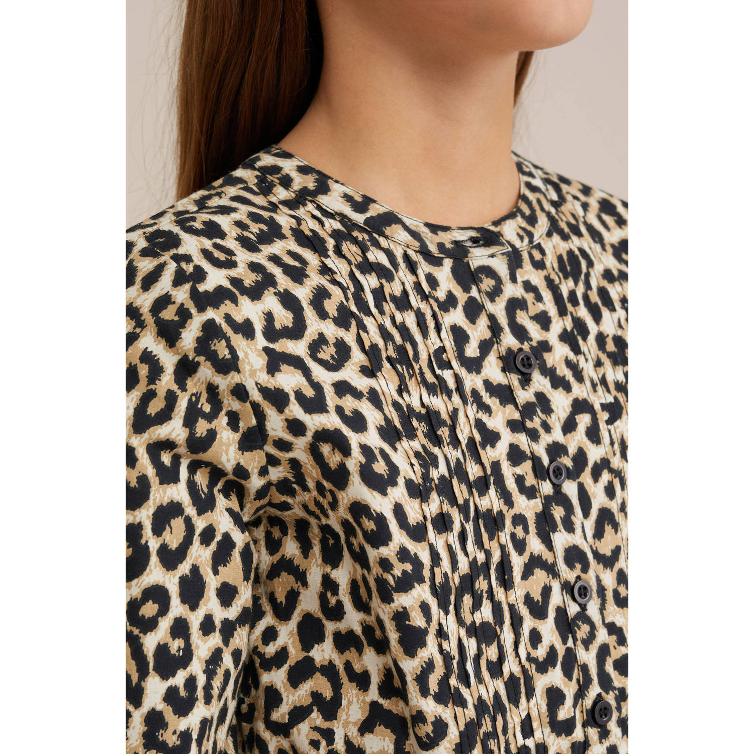 WE Fashion blousejurk beige