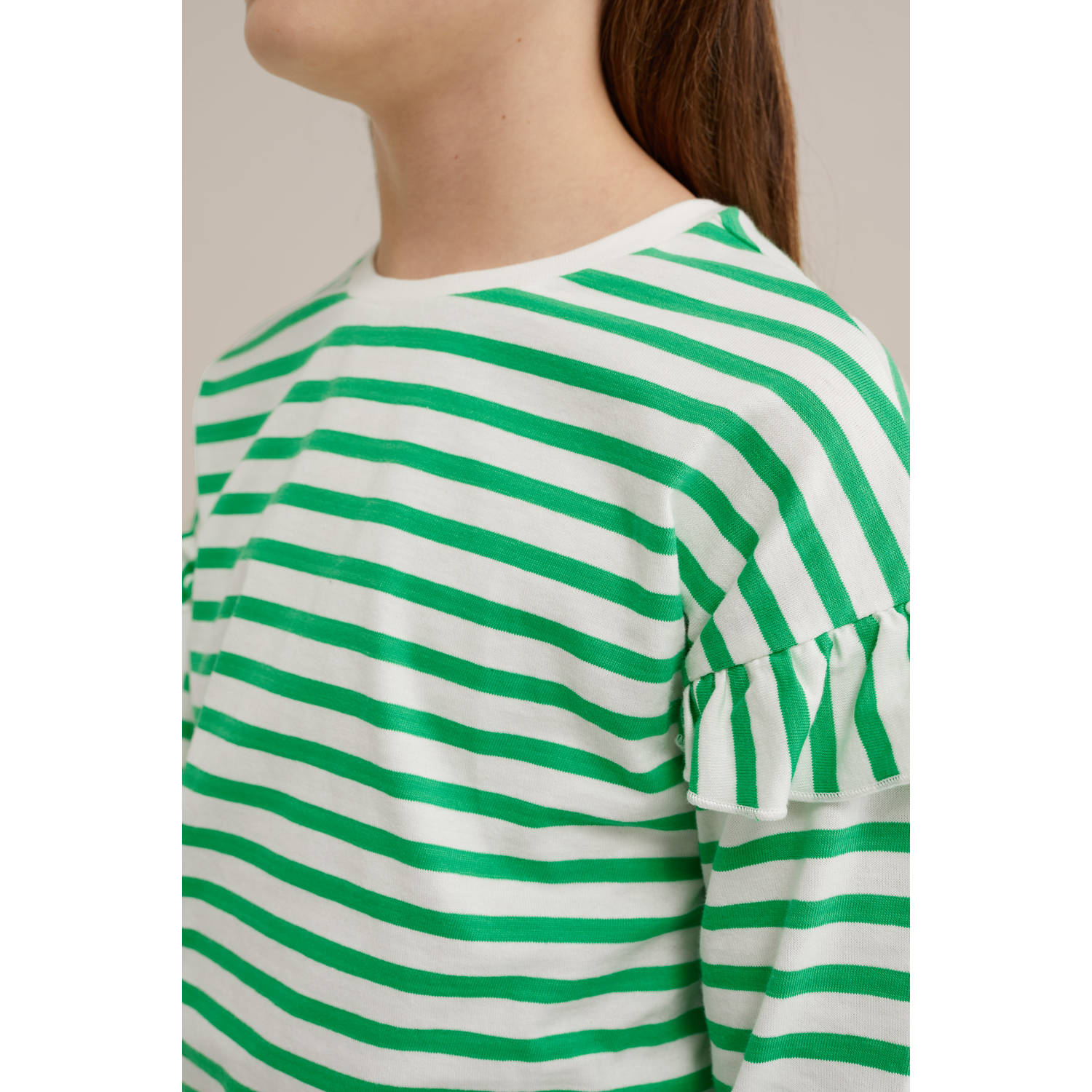 WE Fashion longsleeve groen