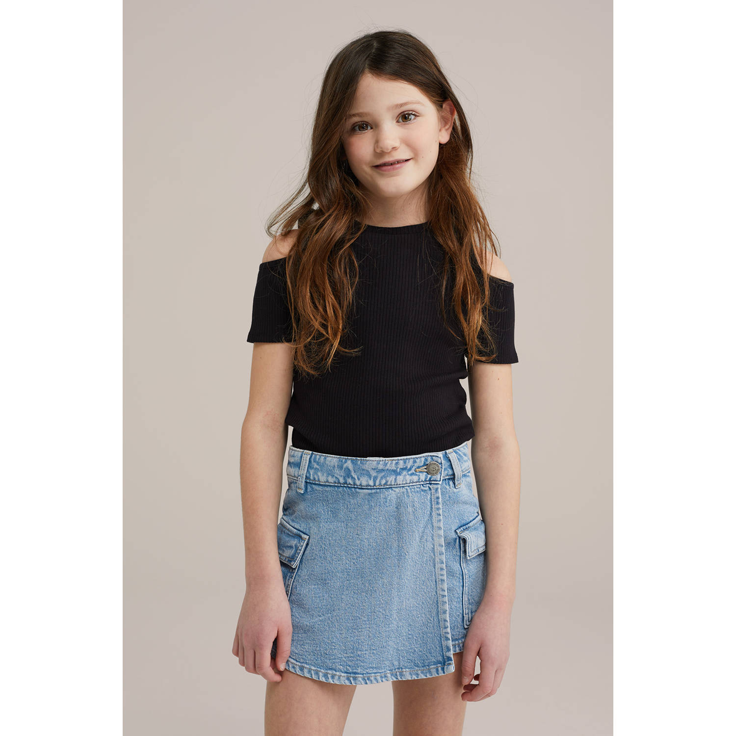 WE Fashion T-shirt zwart