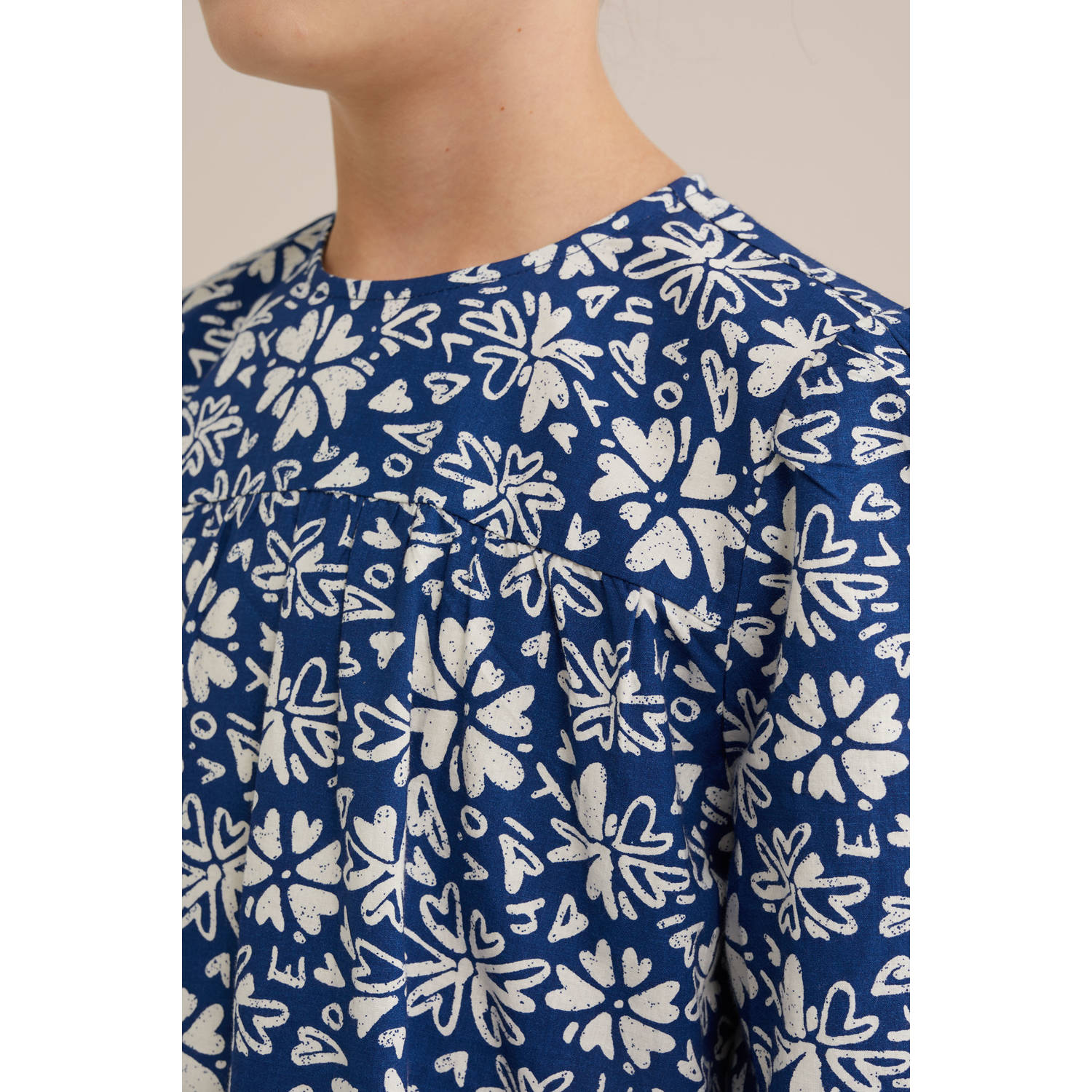 WE Fashion korte jurk donkerblauw