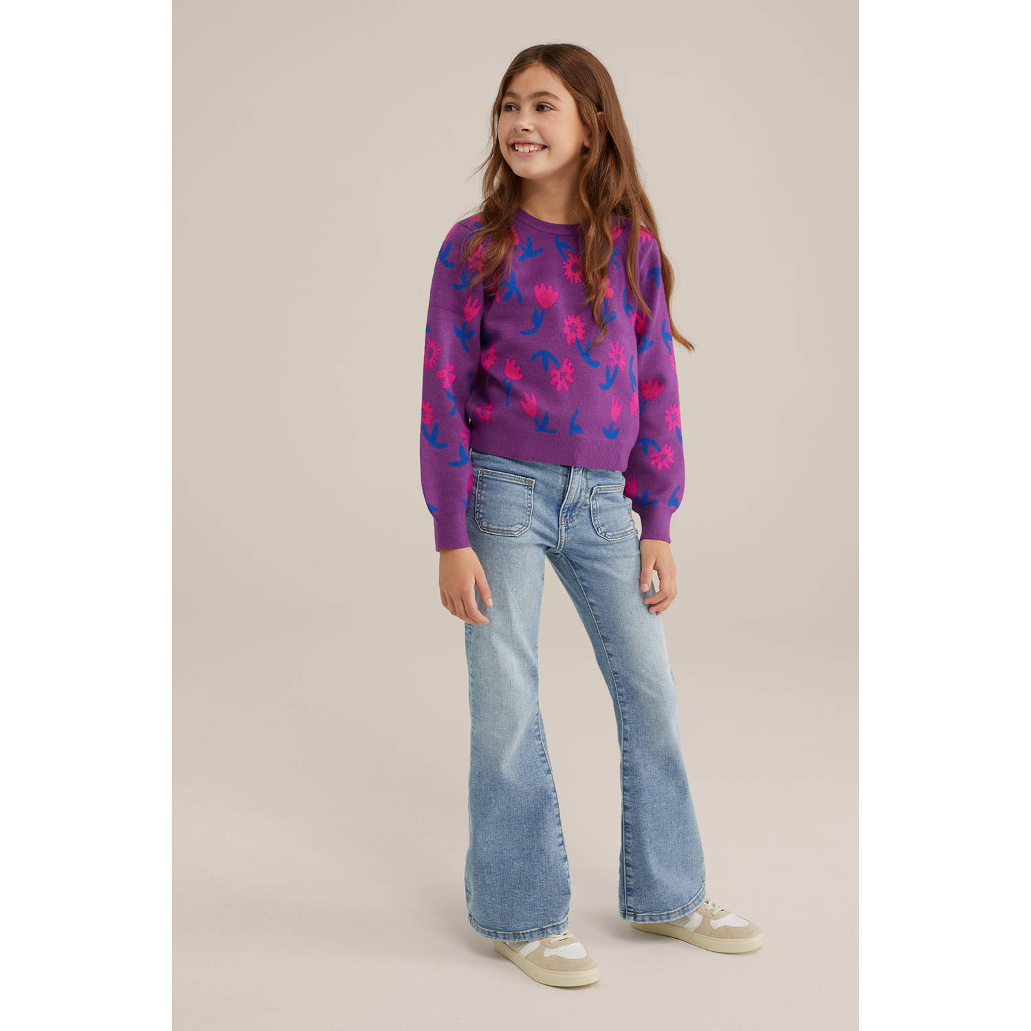 WE Fashion trui paars
