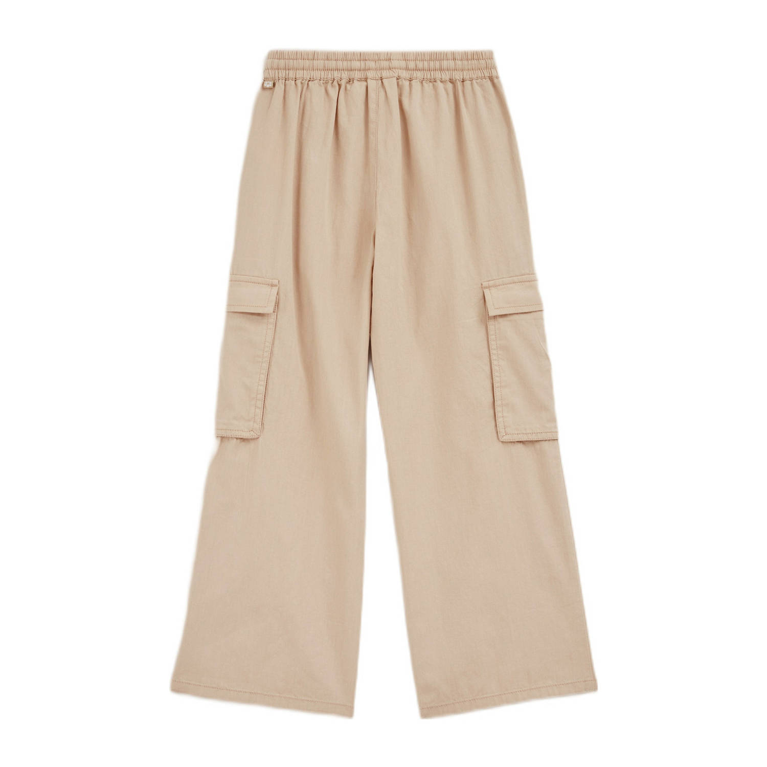 WE Fashion straight cargo broek beige