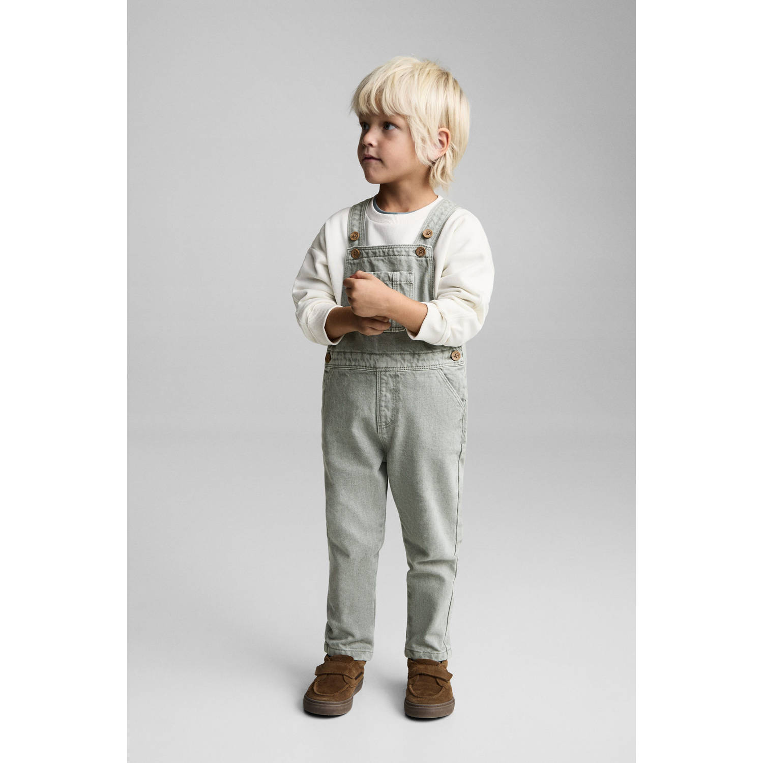 Mango Kids tuinbroek groen