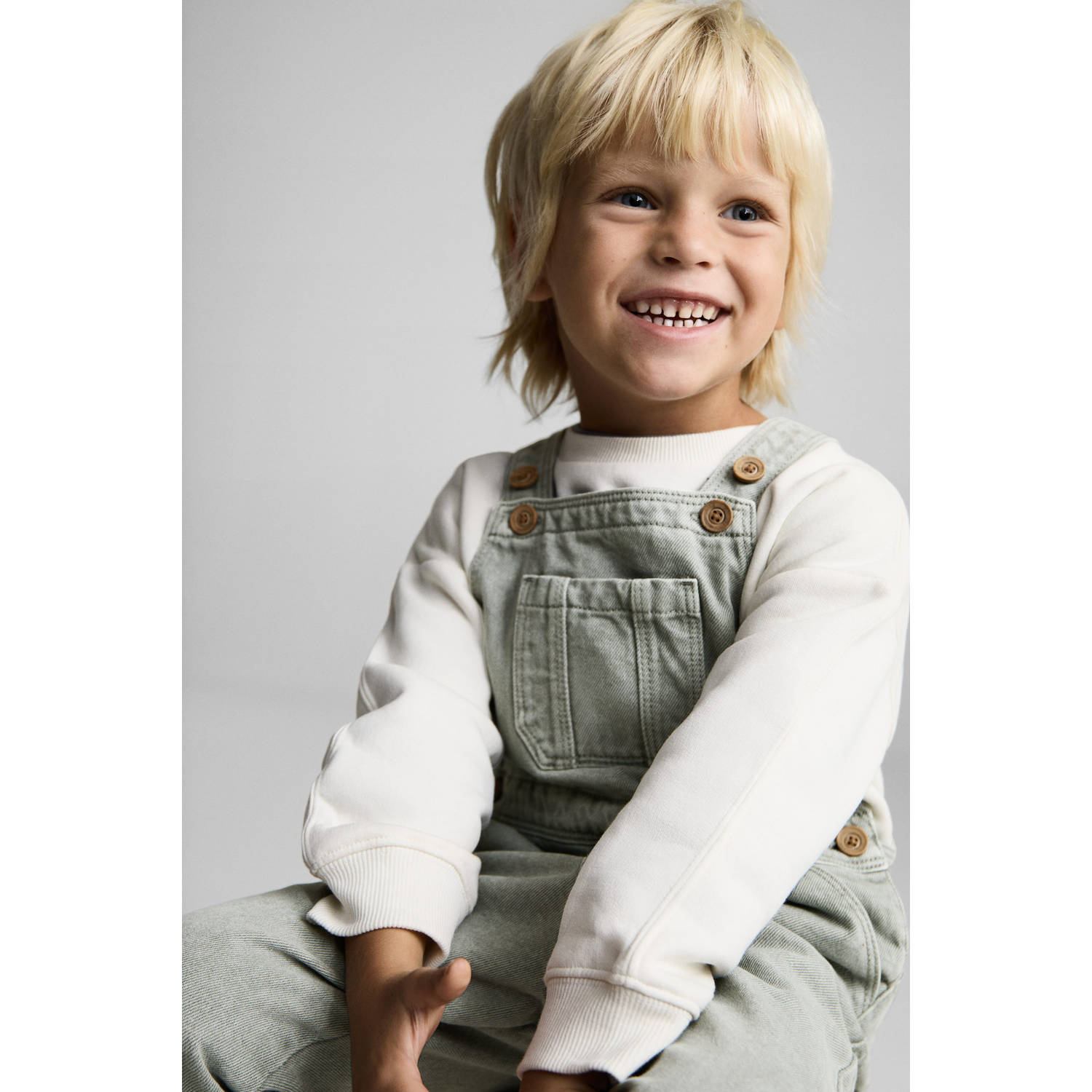 Mango Kids tuinbroek groen