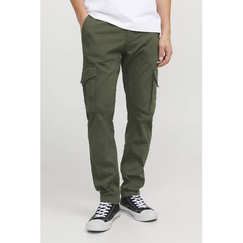 JACK & JONES PANTS STUDIO slim cargo broek groen afbeelding