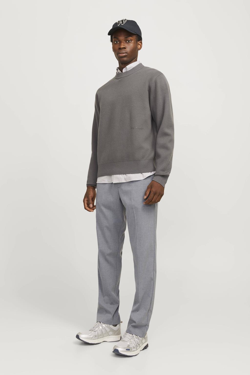 JACK & JONES PANTS STUDIO relaxed broek grijs