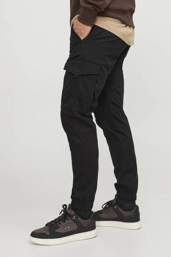 JJ REBEL slim fit cargobroek JREBMICHAEL beige