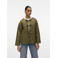 VERO MODA zomerjas quilted donkergroen