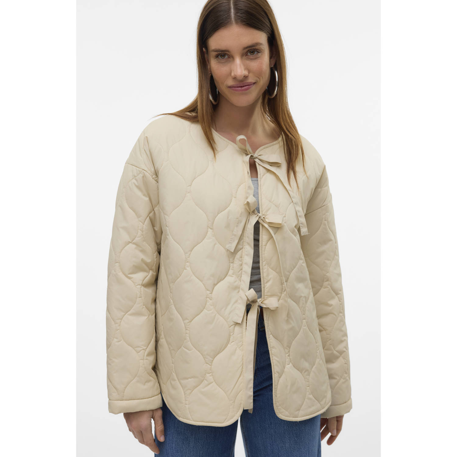 VERO MODA zomerjas quilted ecru