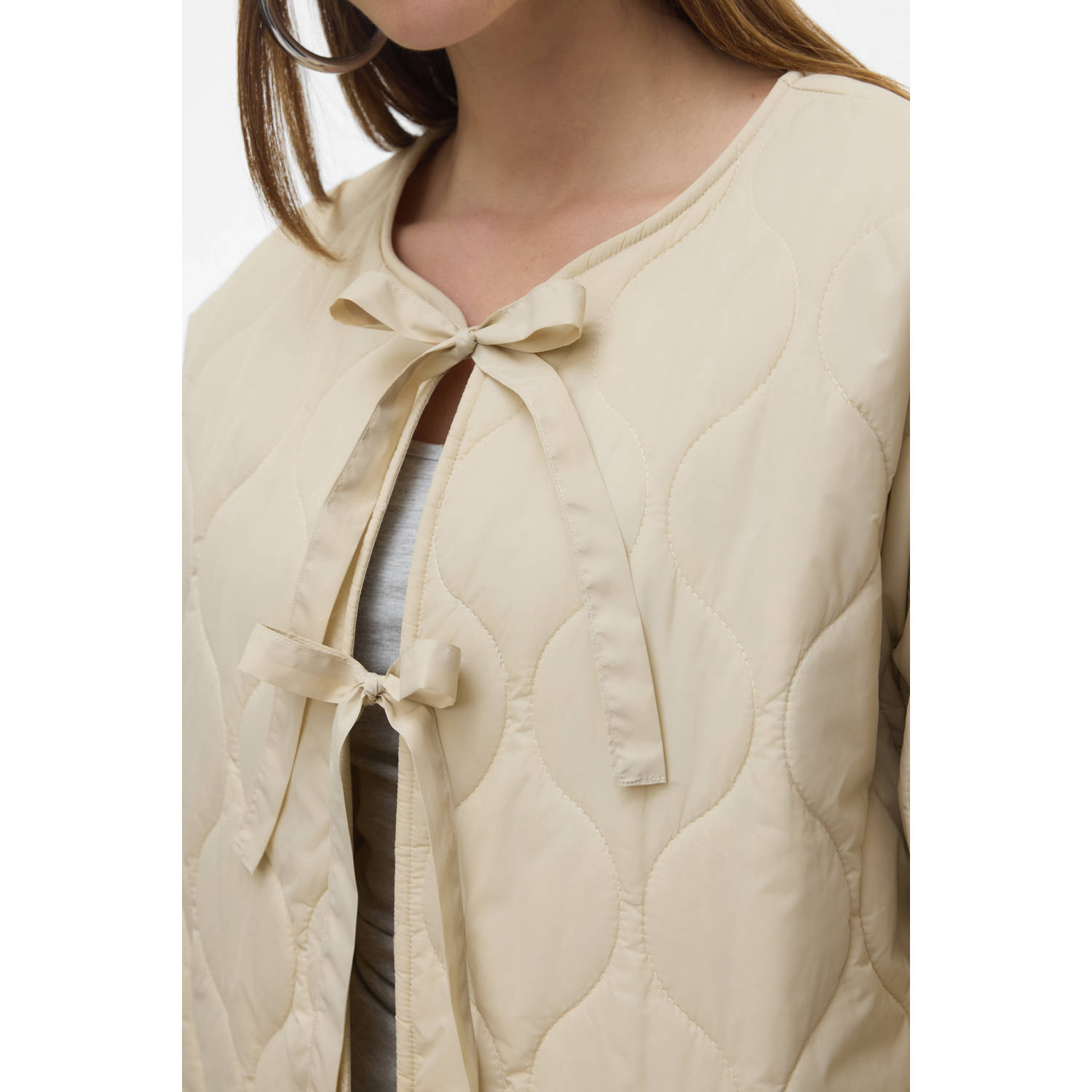 VERO MODA zomerjas quilted ecru