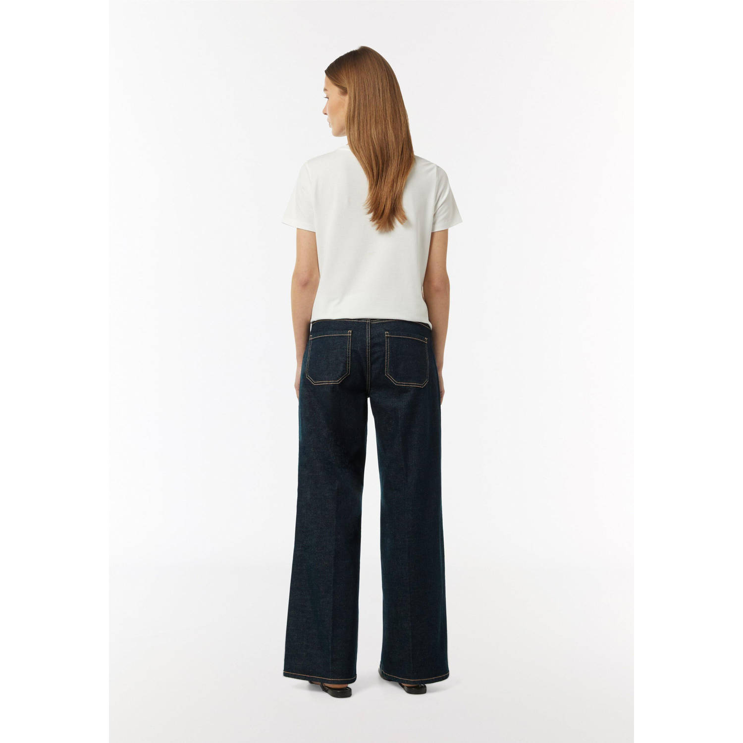 comma low waist jeans dark blue denim