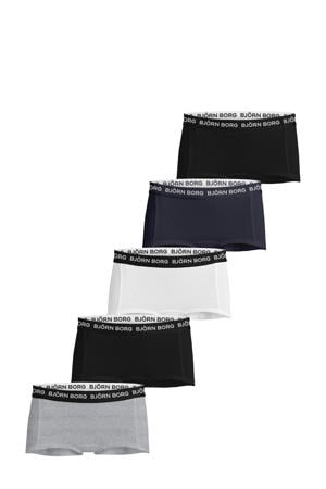 short - set van 5 zwart/multicolor