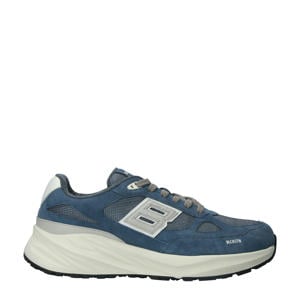 chunky suède sneakers blauw multi
