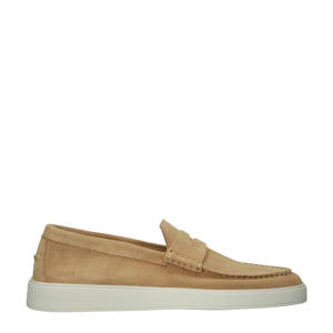 Zuko Enzo  suède loafers donker beige