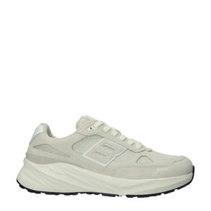   chunky suède sneakers lichtgrijs