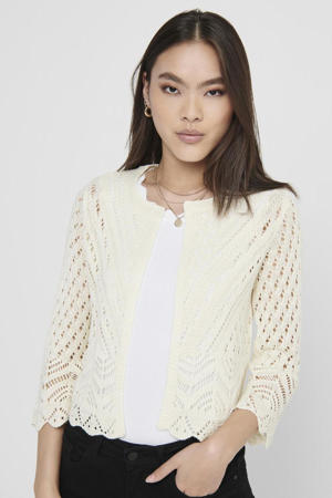 crochet vest ecru