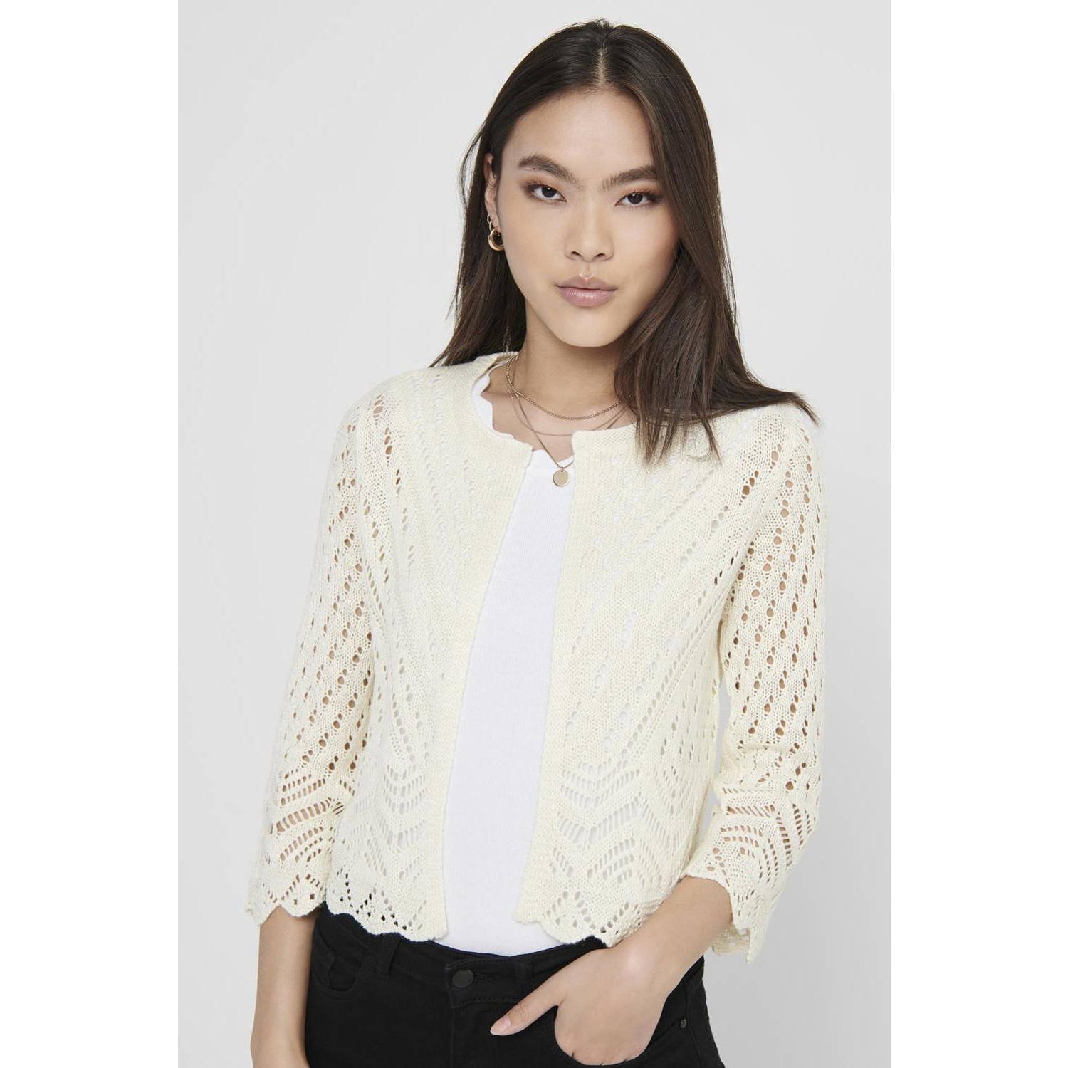 JDY Vest SUN 3 4 CROPPED CARDIGAN KNT NOOS