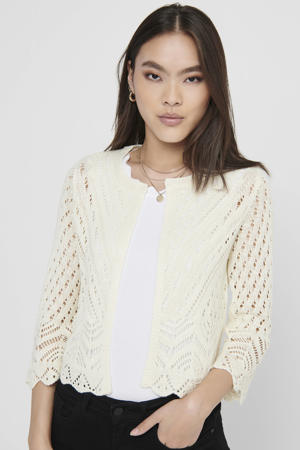 crochet vest ecru