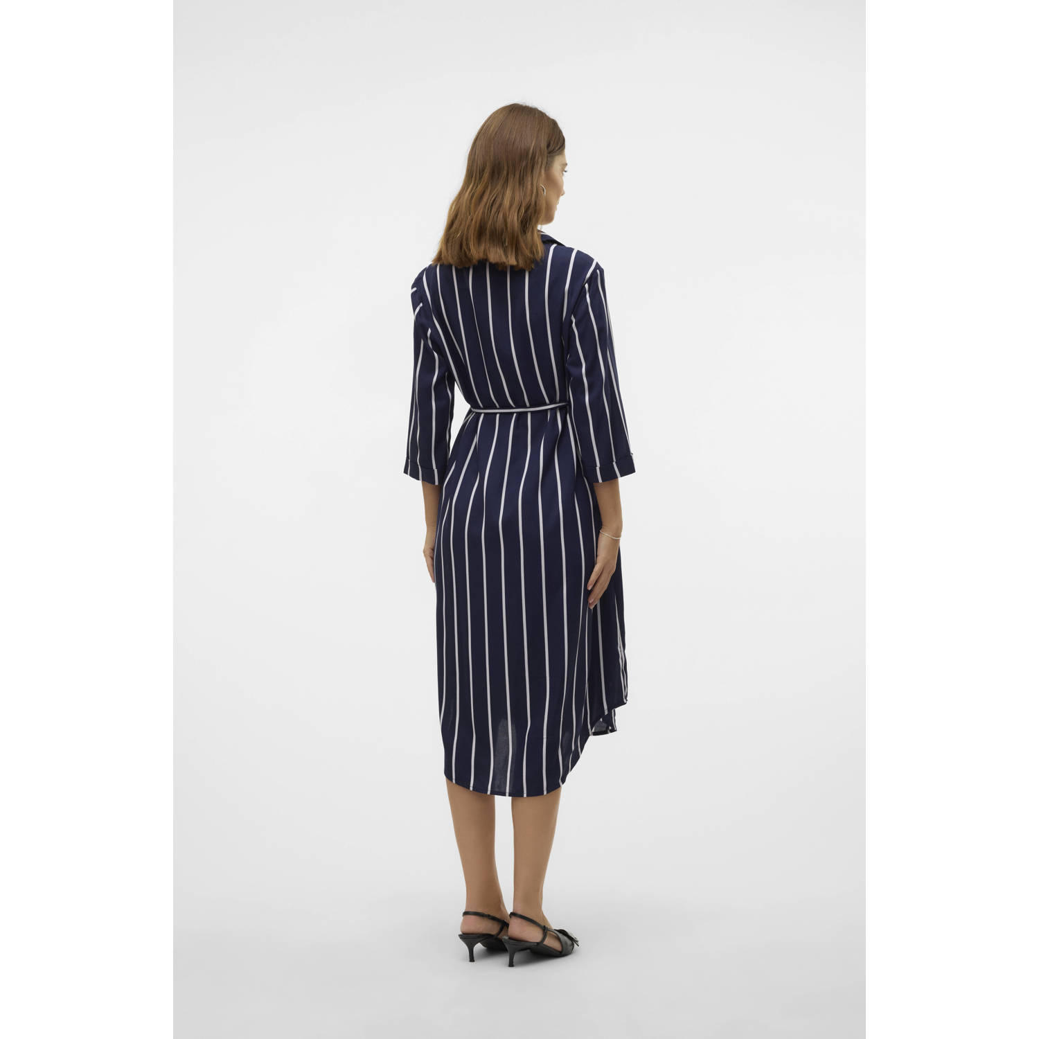 MAMALICIOUS zwangerschaps- en voedings blousejurk donkerblauw