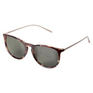 zonnebril Vanille met tortoise print donkerbruin