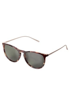 zonnebril Vanille met tortoise print donkerbruin