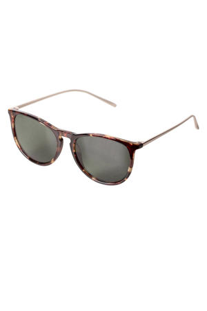 zonnebril Vanille met tortoise print donkerbruin