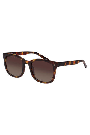 zonnebril Katya met tortoise print bruin