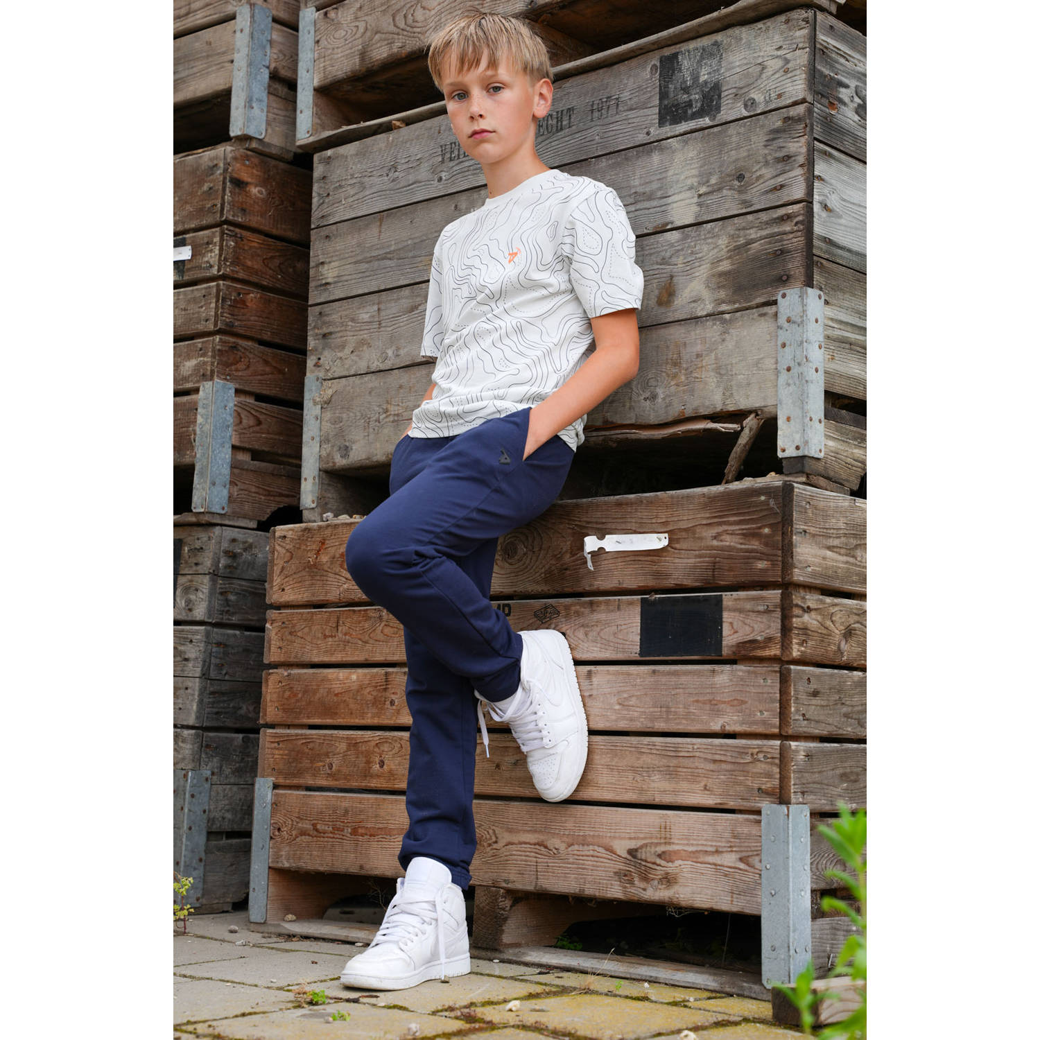 TYGO & vito NextGen regular joggingbroek donkerblauw