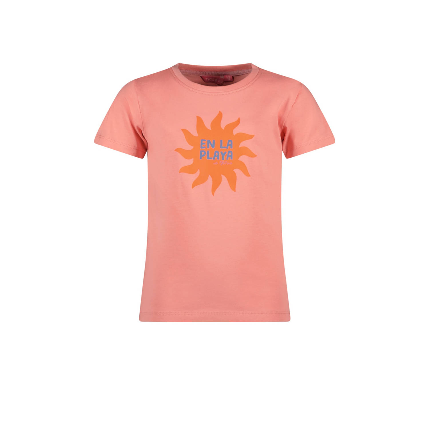 TYGO & vito T-shirt zalm