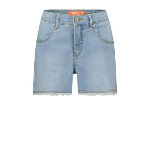 TYGO & vito denim short light blue denim afbeelding