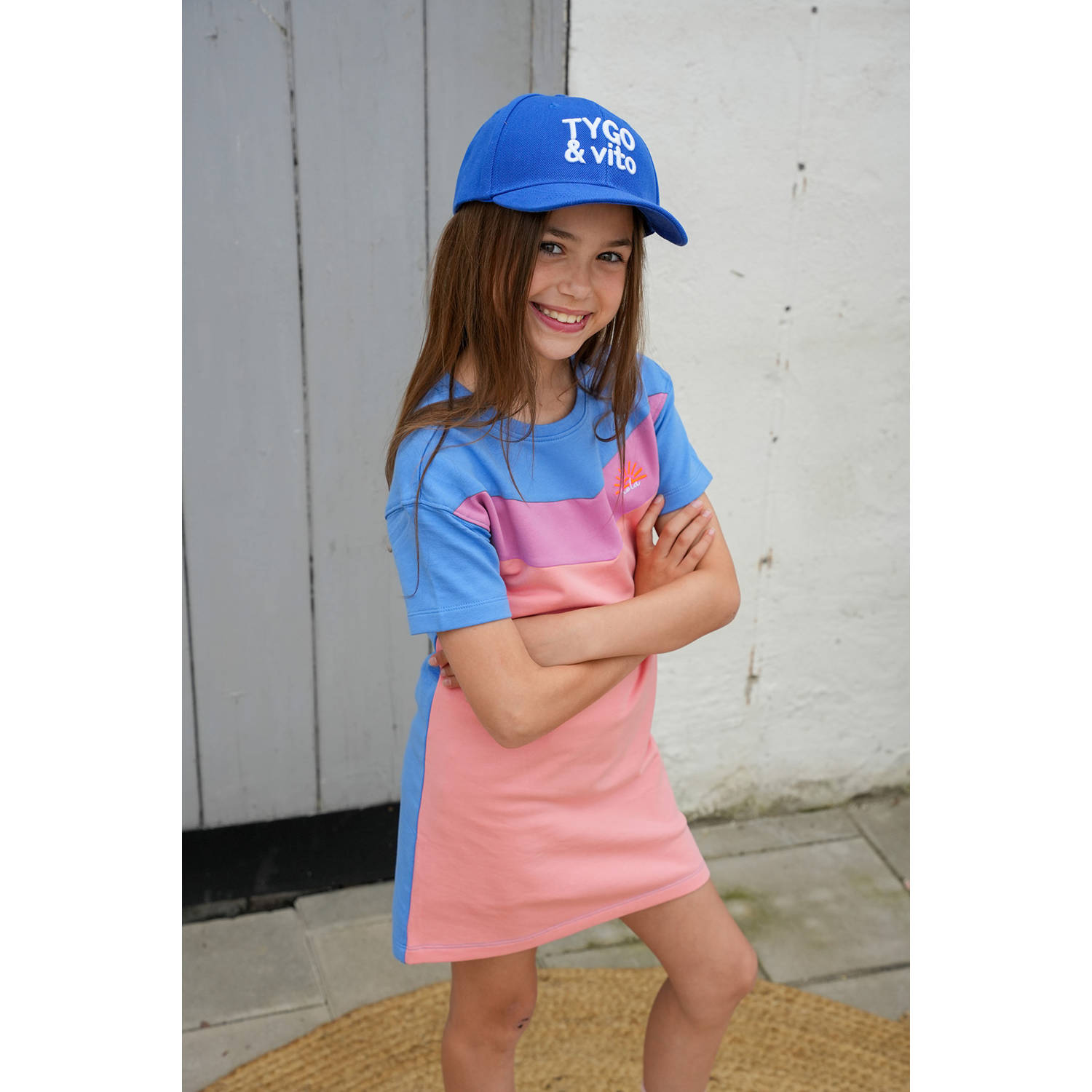 TYGO & vito T-shirtjurk blauw
