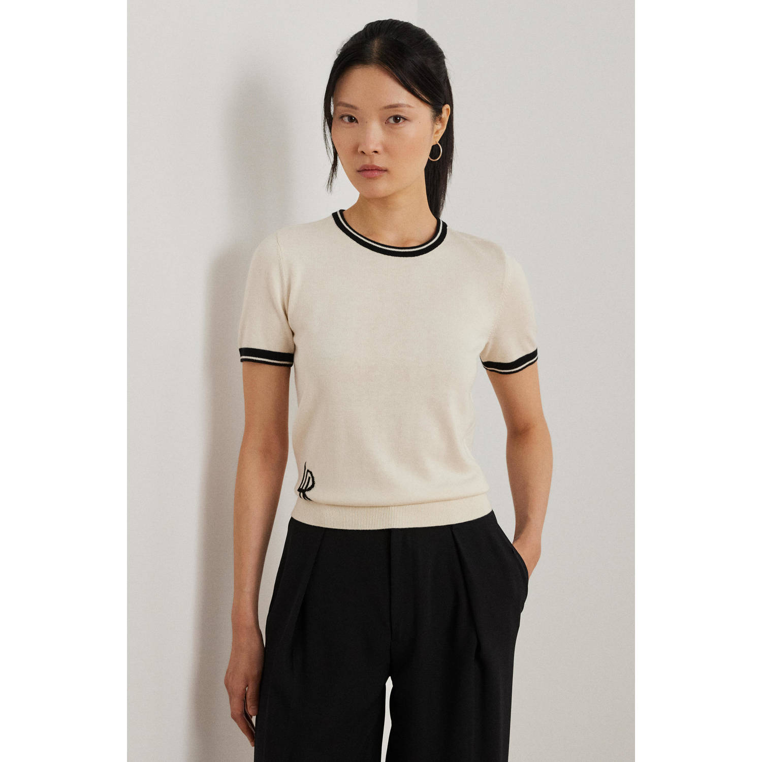 Lauren Ralph Lauren T-shirt in tricotlook