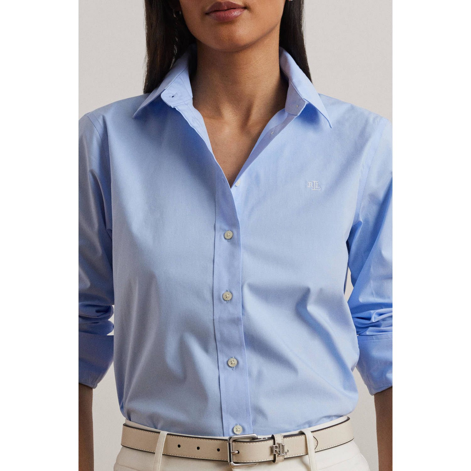 Lauren Ralph Lauren blouse lichtblauw