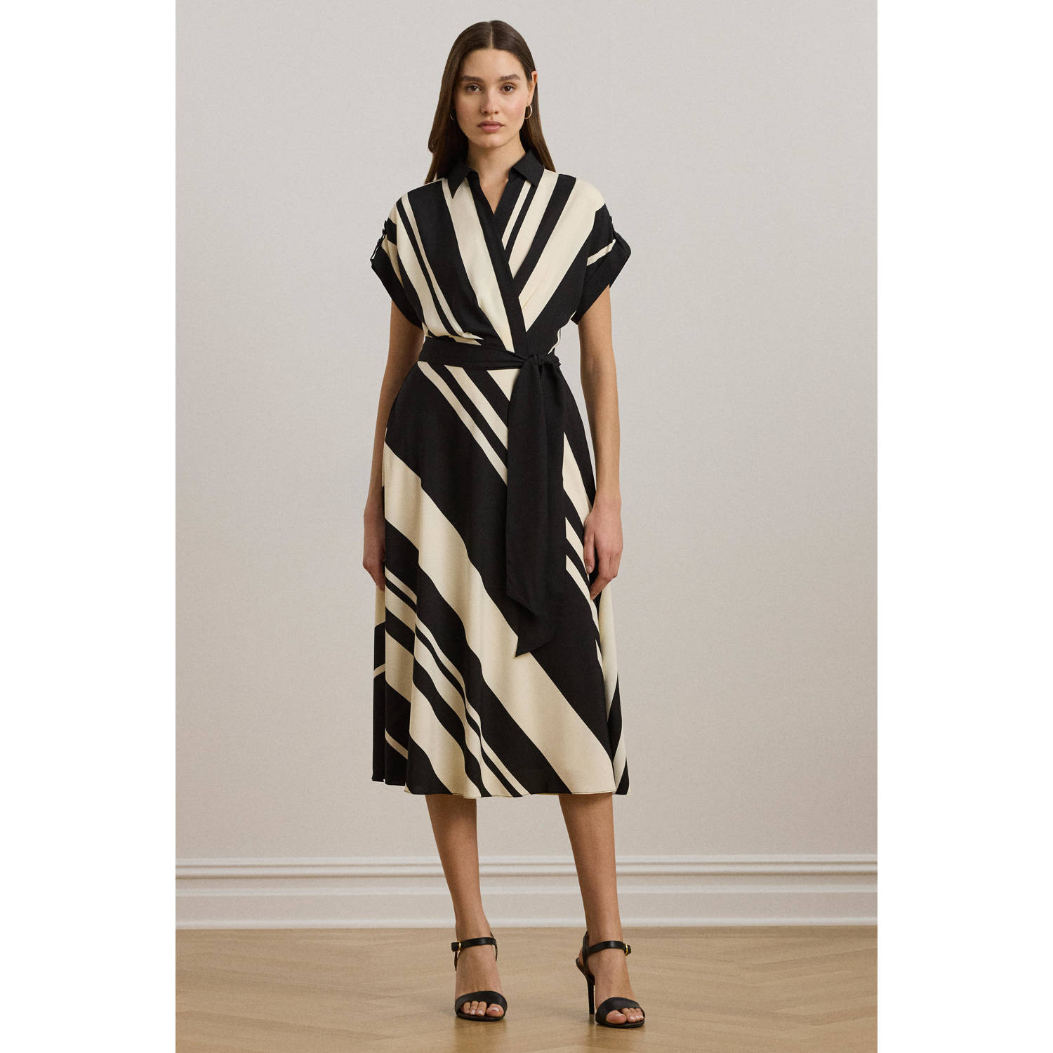 Lauren Ralph Lauren midi jurk zwart