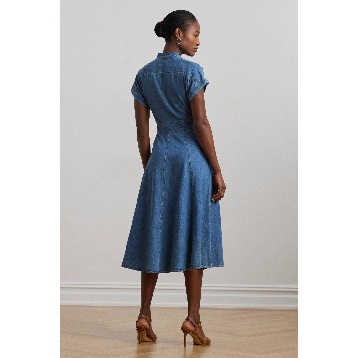 Lauren Ralph Lauren spijkerjurk medium blue denim
