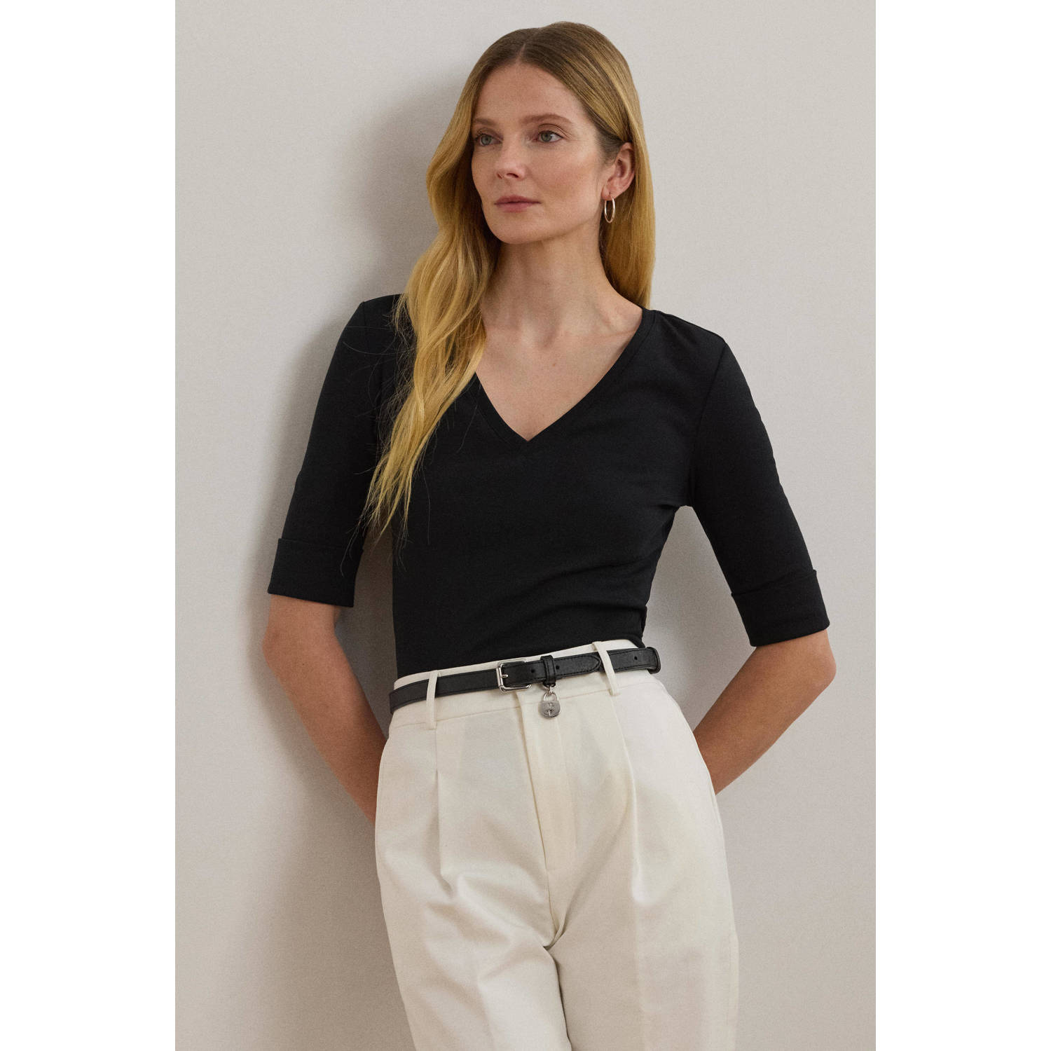 Lauren Ralph Lauren top zwart