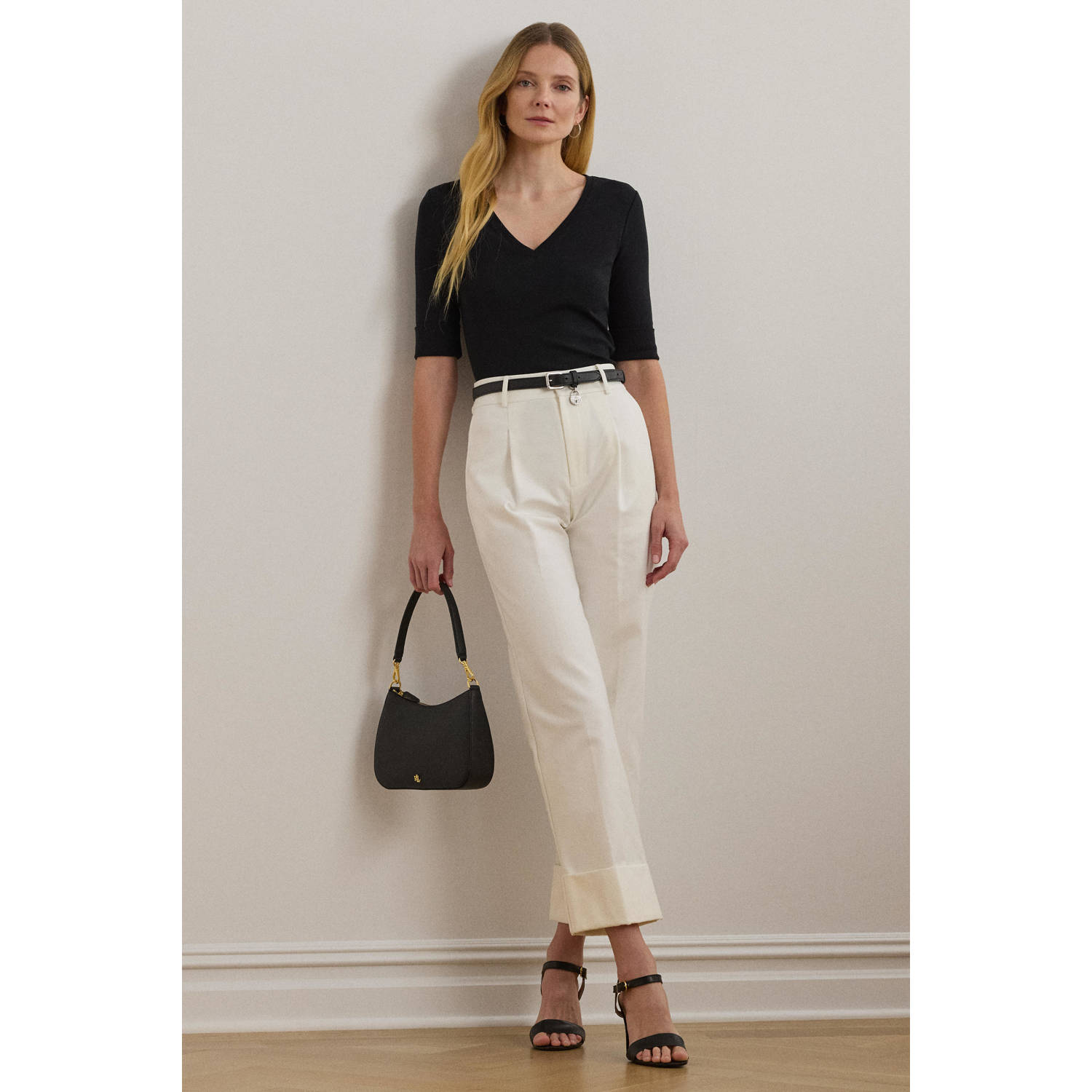 Lauren Ralph Lauren top zwart