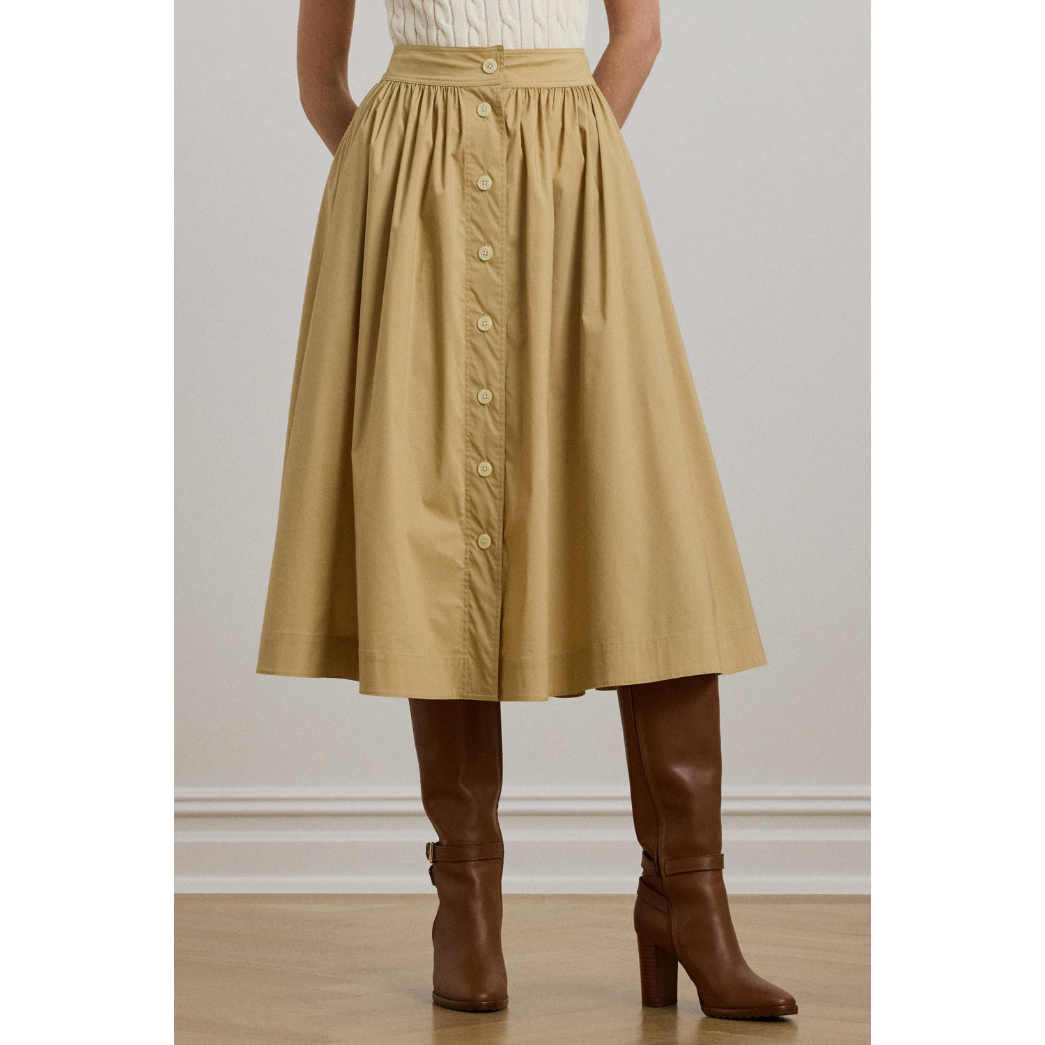 Lauren Ralph Lauren Midirok met knoopsluiting