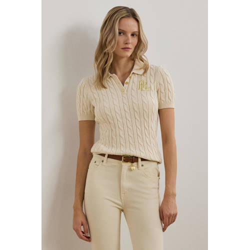 Lauren Ralph Lauren top ecru afbeelding