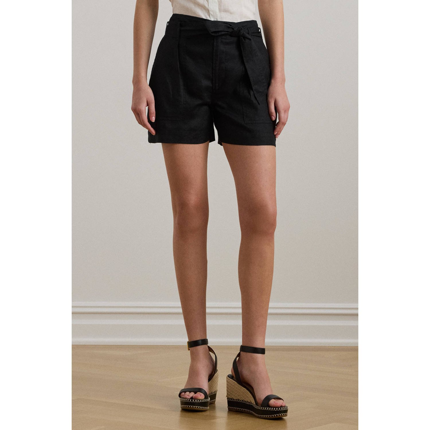 Lauren Ralph Lauren straight regular waist casual short zwart