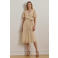Lauren Ralph Lauren wikkel-/overslagjurk beige