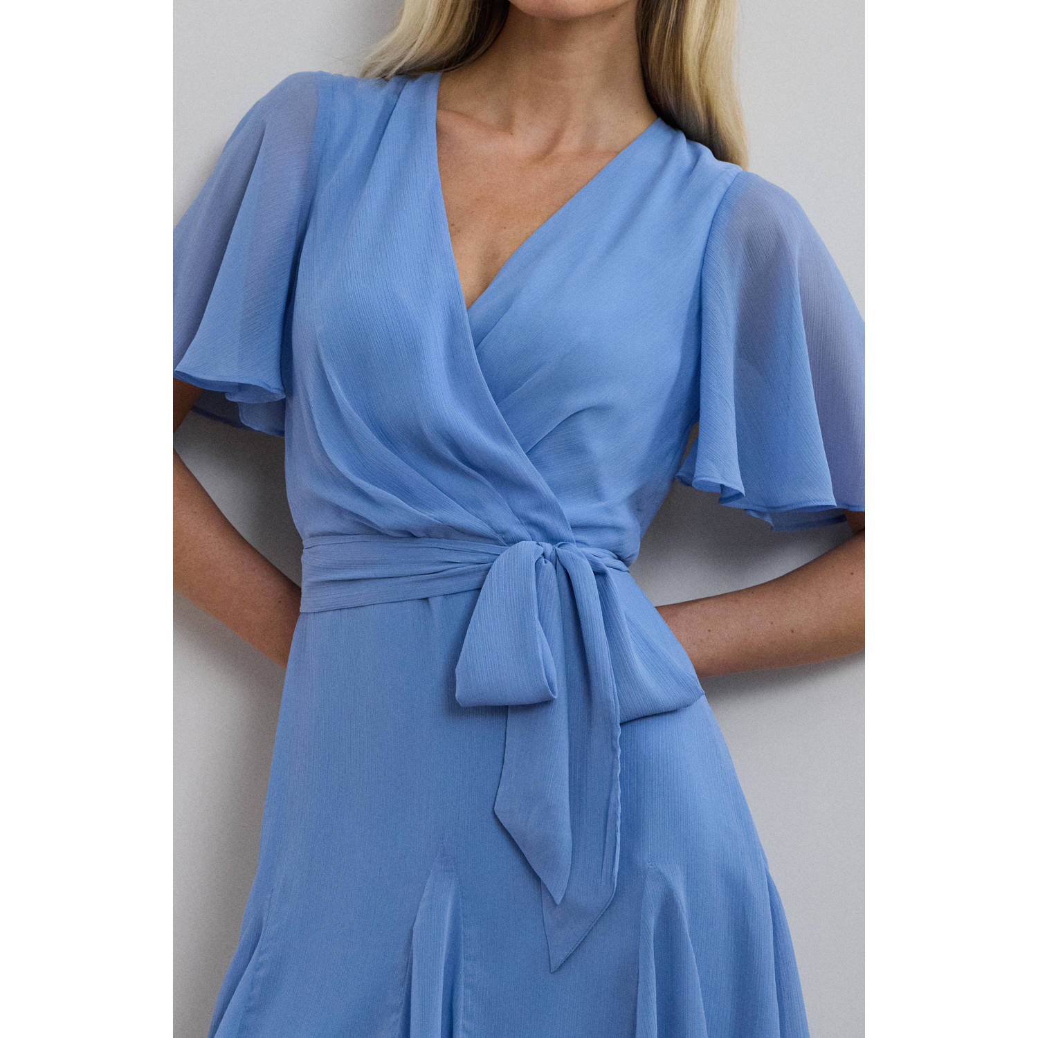 Lauren Ralph Lauren korte jurk lichtblauw