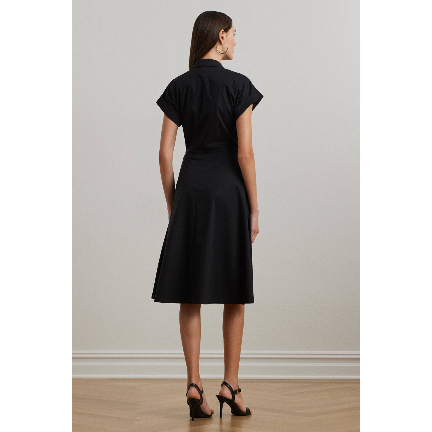 Lauren Ralph Lauren midi jurk zwart