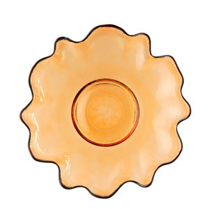 bloemvormige schaal (oranje) (33 cm) 