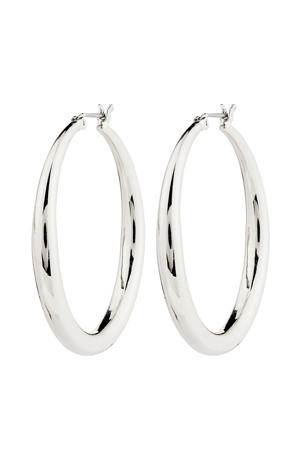 silver plated oorbellen Jorun large
