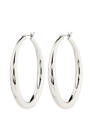silver plated oorbellen Jorun large