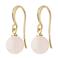 PILGRIM gold plated oorbellen Goldie lichtroze