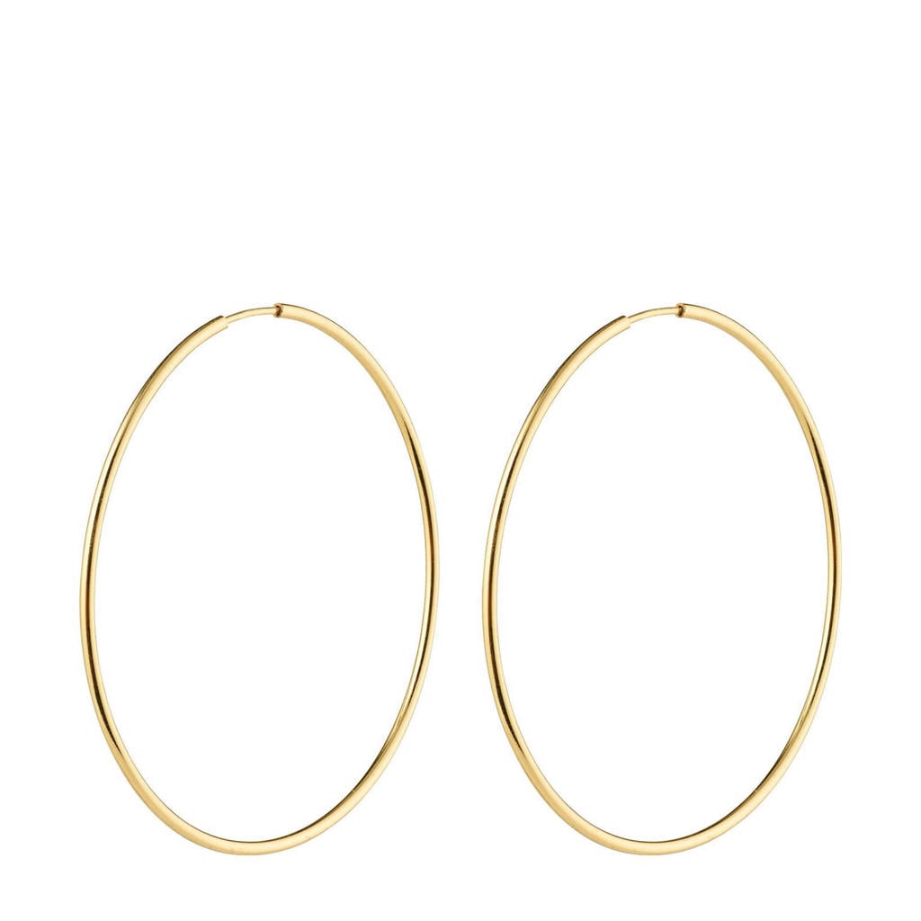 PILGRIM gold plated oorbellen Sanne Large